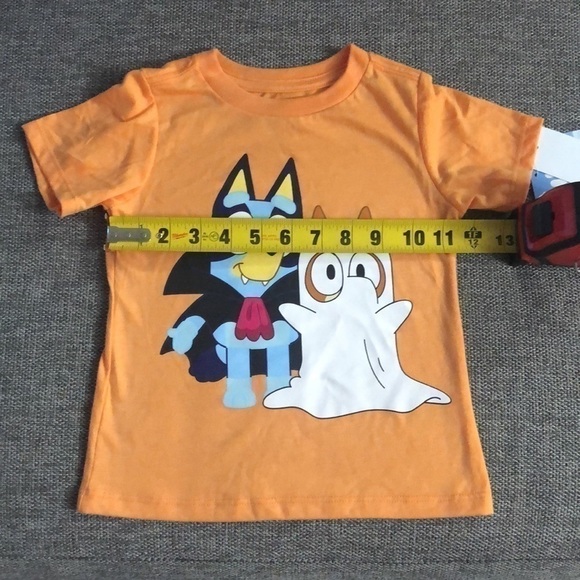 Moose Toddler Boys Bluey Halloween Bingo Short Sleeve T-Shirt Orange 3T - Picture 11 of 11